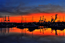 Port of Tacoma sunset